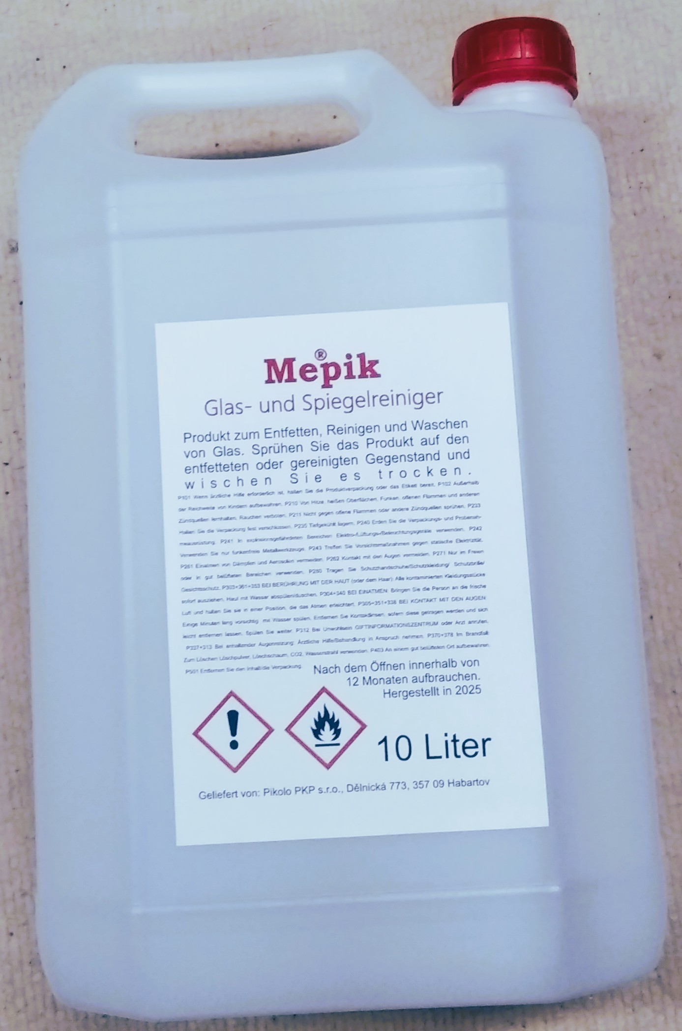 Mepik Glas- und Spiegelreiniger 5 Liter